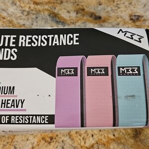 Premium Resistance Bands Set - Pink, Blue, Purple